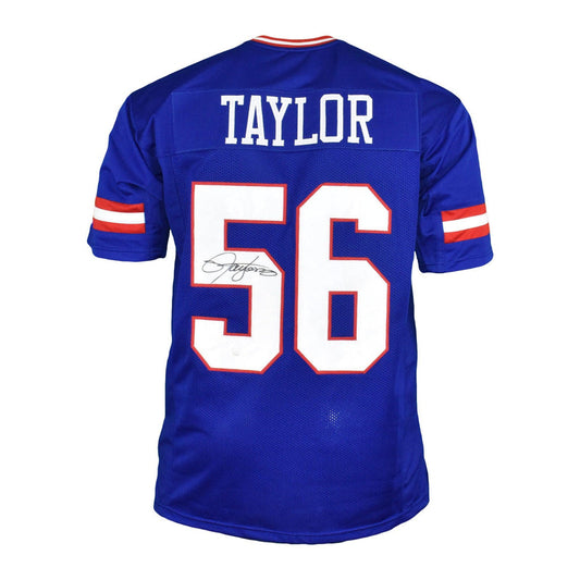 Lawrence Taylor New York Giants Blue Autographed Football Jersey - JSA COA