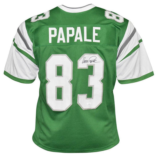 Vince Papale Philadelphia Eagles Green Autographed Football Jersey - JSA COA
