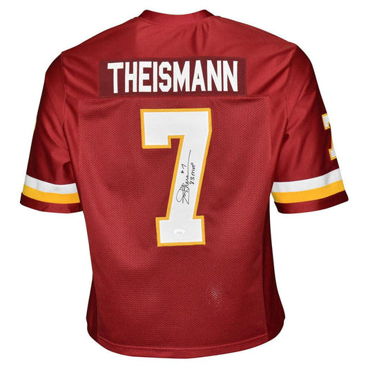 Joe Theismann Washington Redskins Red Autographed Football Jersey w/ "83 MVP" - JSA COA