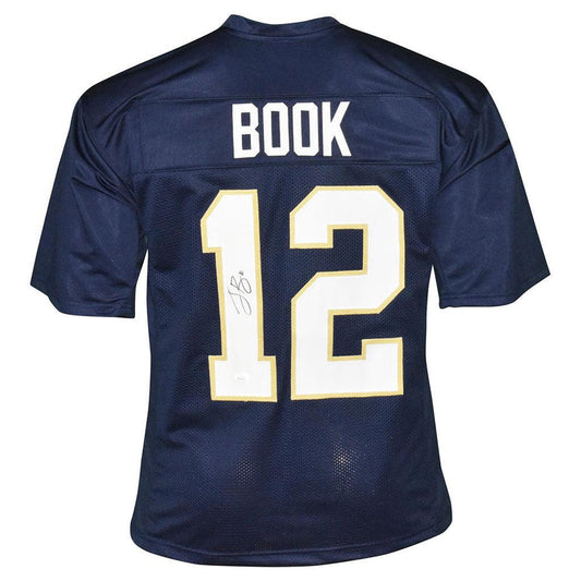 Ian Book Notre Dame Fighting Irish Navy Autographed Football Jersey - JSA COA