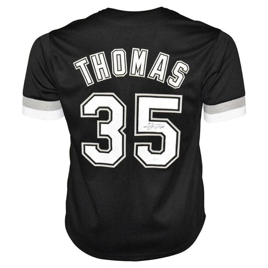 Frank Thomas Chicago White Sox Black Autographed Baseball Jersey - Beckett COA