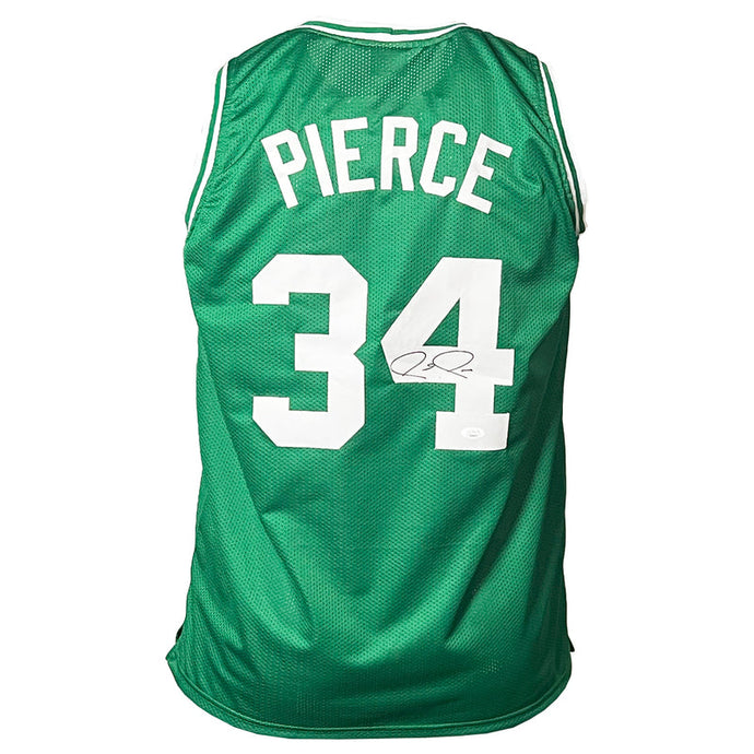 Paul Pierce Boston Celtics Green Autographed Basketball Jersey - JSA COA