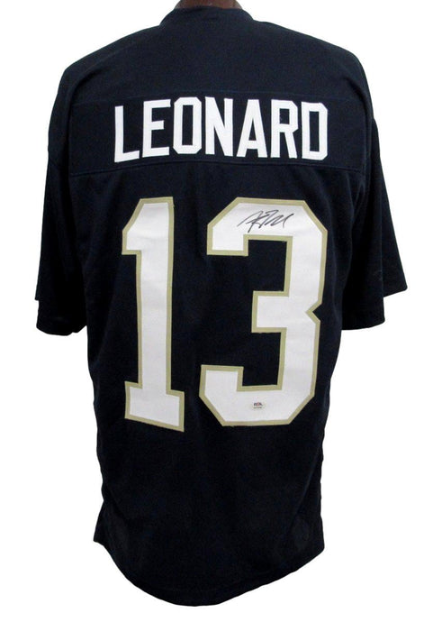 Riley Leonard Notre Dame Navy Autographed Football Jersey - PSA Authentication