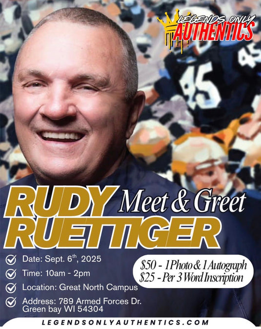 Rudy Ruettiger Public Autograph Signing | Sept. 6, 2026 | Great North Commons