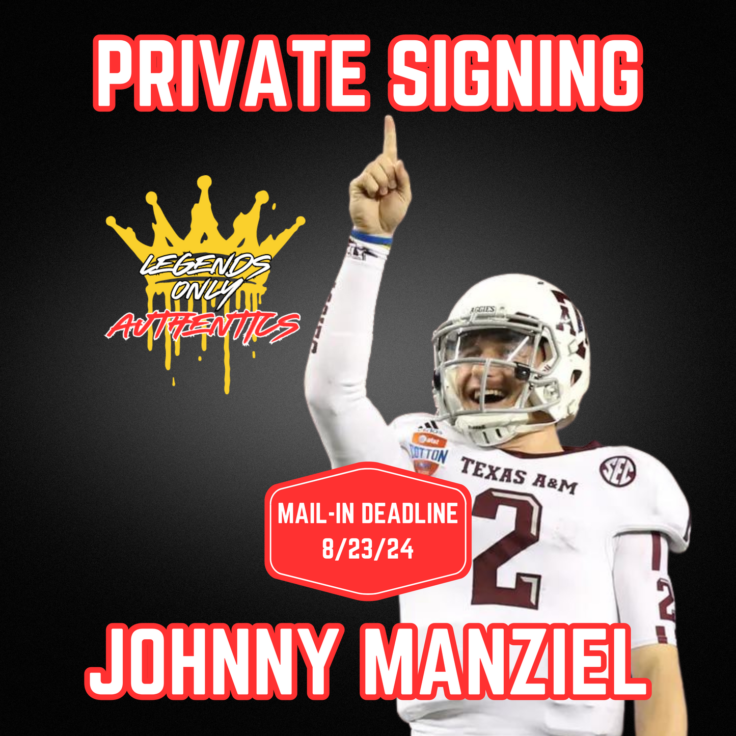 Johnny Manziel Autograph Signing