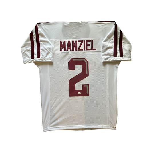Johnny Manziel Texas A&M Aggies Autographed White College Football Jersey - LOA COA
