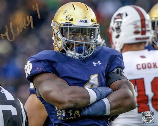 Tevon Coney Notre Dame Fighting Irish Autographed 8"x10" Photo - LOA COA