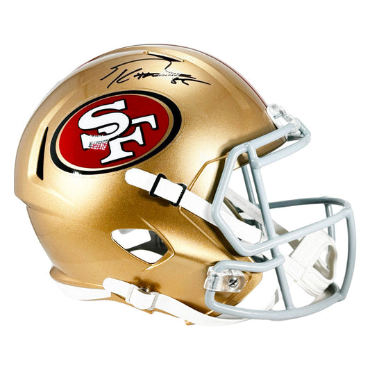 George Kittle San Francisco 49ers Autographed Full-Size Replica Helmet - Beckett COA