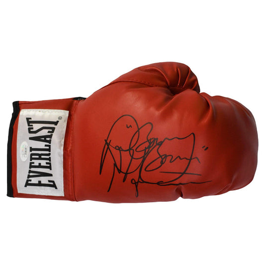 Ray Mancini Autographed Red Boxing Glove w/ "Boom Boom" - JSA COA