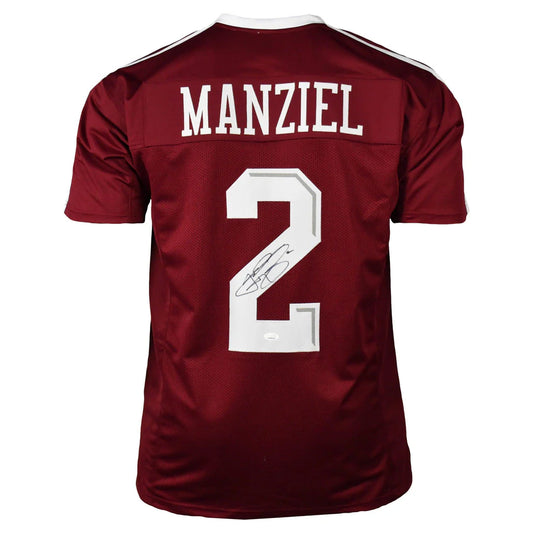 Johnny Manziel Texas A&M Aggies Autographed Maroon College Football Jersey - LOA COA