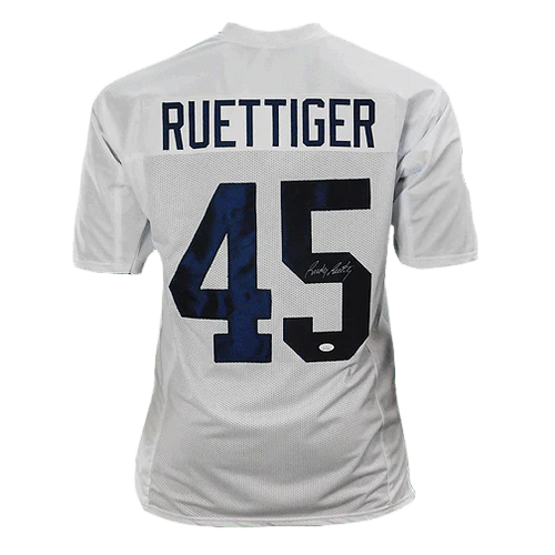 Rudy Ruettiger Notre Dame Fighting Irish White Autographed Football Jersey - JSA COA